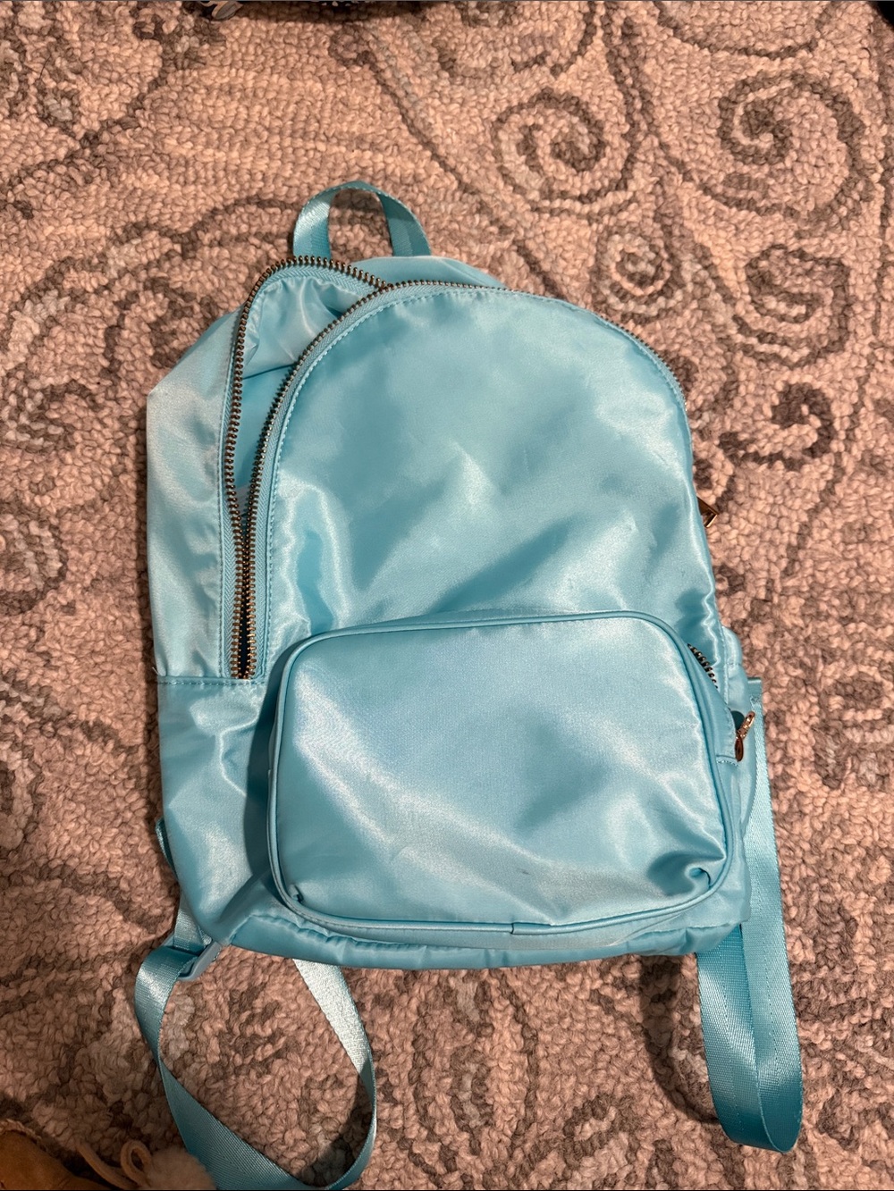 Stoney Clover Lane Light Blue Mini Backpack